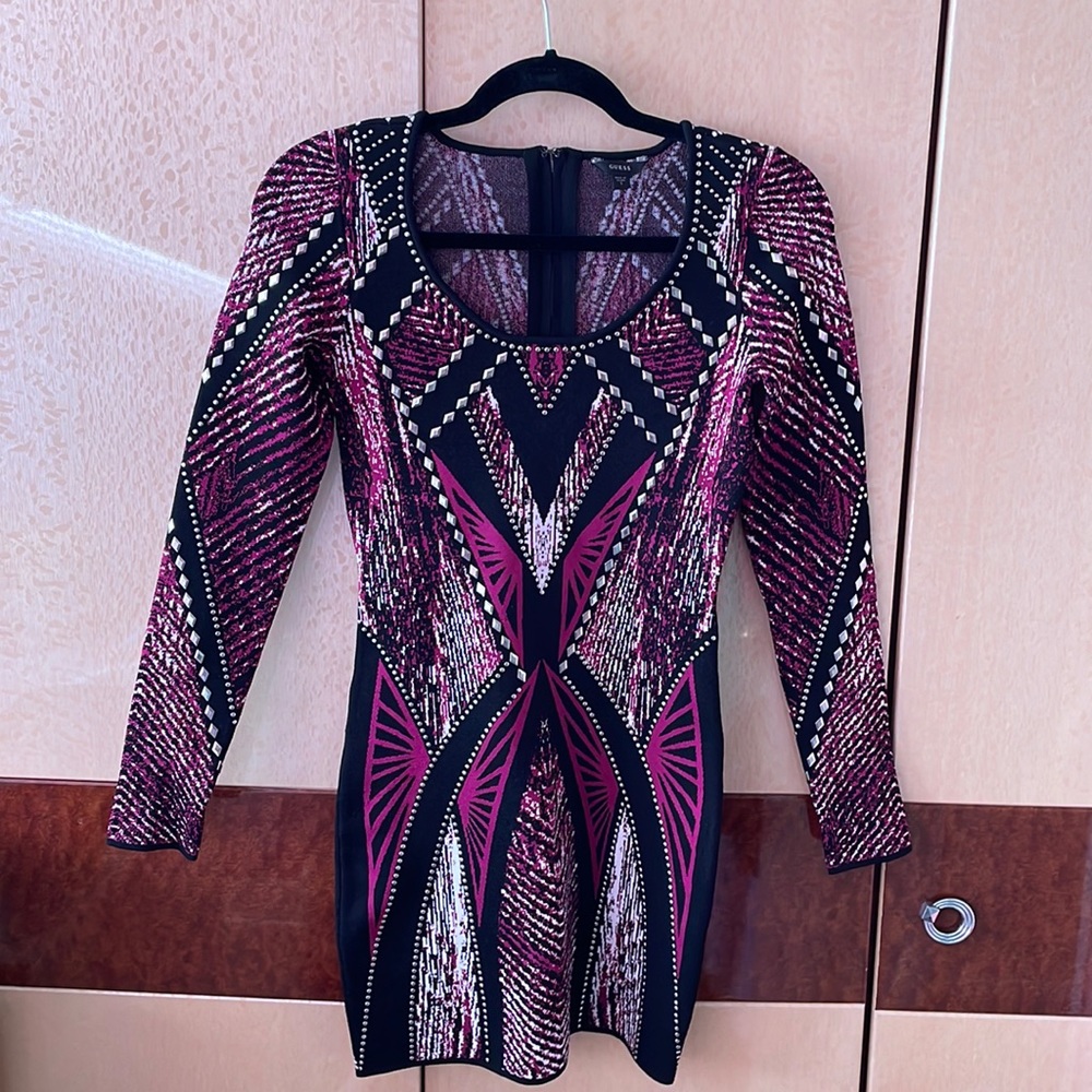 Guess purple and black mini dress. Size small. Brand new condition